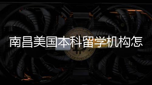 本科选怎么中介机构推荐留学美国靠谱南昌实测