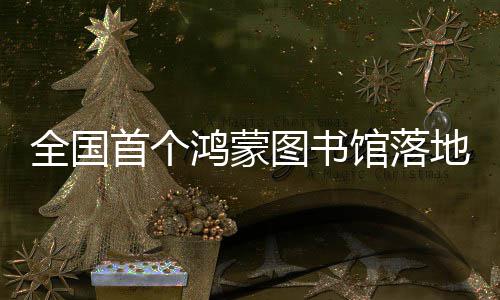 图书地罗鸿蒙湖首个馆落全国