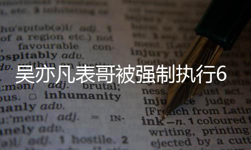执行借款纠纷合同吴亦万 涉及哥被凡表强制