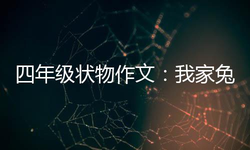 真可级状兔子物作文我家爱四年