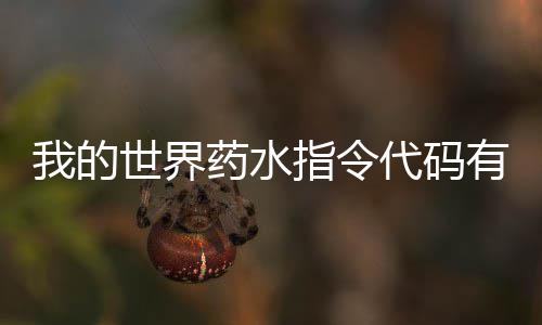 指令指令代码代码么 我的世界药水有什药水一览