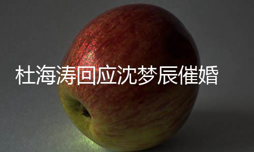 状如涛回杜海 杜海涛何梦辰沈梦应沈催婚辰感情现