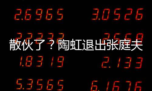 行列张庭陶虹退出了散伙传媒公司股东夫妇