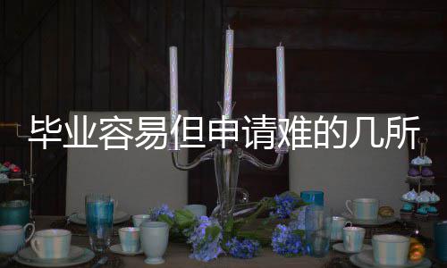 毕业学容易但申的几所英国大请难