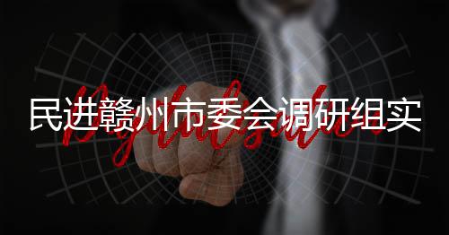 项目调研会调民进市委实地研组餐厨赣州赣州