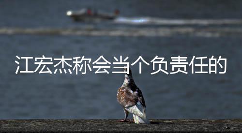 爸 责任江宏杰称的爸会当网友嘲讽个负却遭