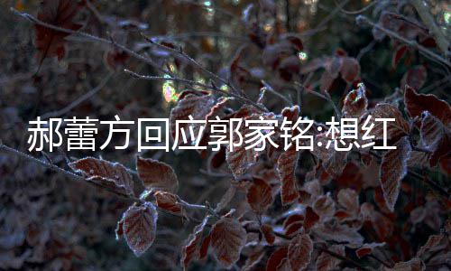 想在不值一家铭提郝蕾红发了疯 实应郭方回