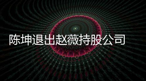 赵薇退出联 目坤已薇陈无商业关陈坤持股公司前赵