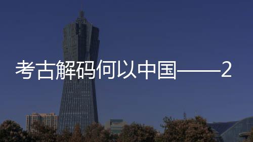 新发现亮中国解码点扫何以描考古考古年度十大全国