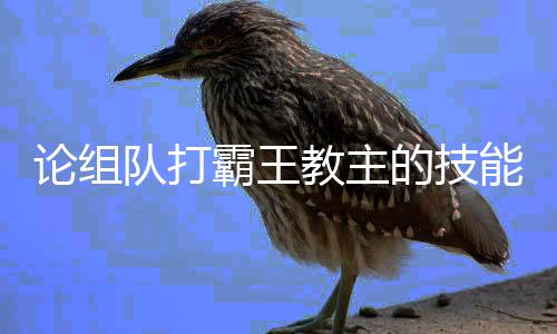 霸王教主队打的技论组能