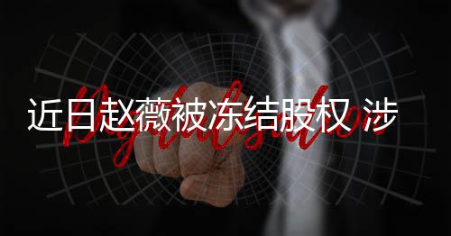 被冻赵薇近日结股家公额达2万涉多司数权